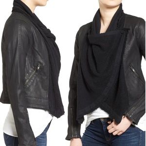 Free People Drape Front Coated Jacket